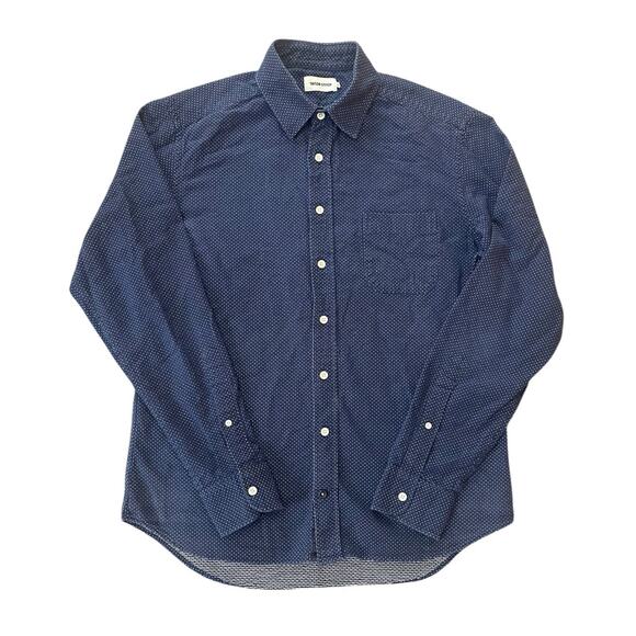 Taylor Stitch The California White Jacquard Dot Button Down Shirt Size 42 - Picture 1 of 8